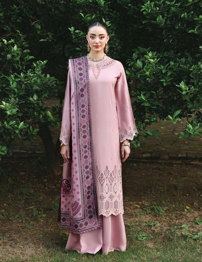 SIMRANS 'Mehr' | Embroidered Dhanak Chikenkari Pakistani Readymade Womenswear | SM925