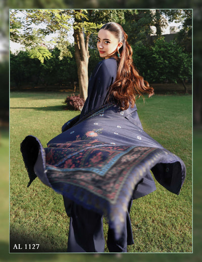SIMRANS 'Mehr' | Embroidered Dhanak Chikenkari Pakistani Readymade Womenswear | SM926