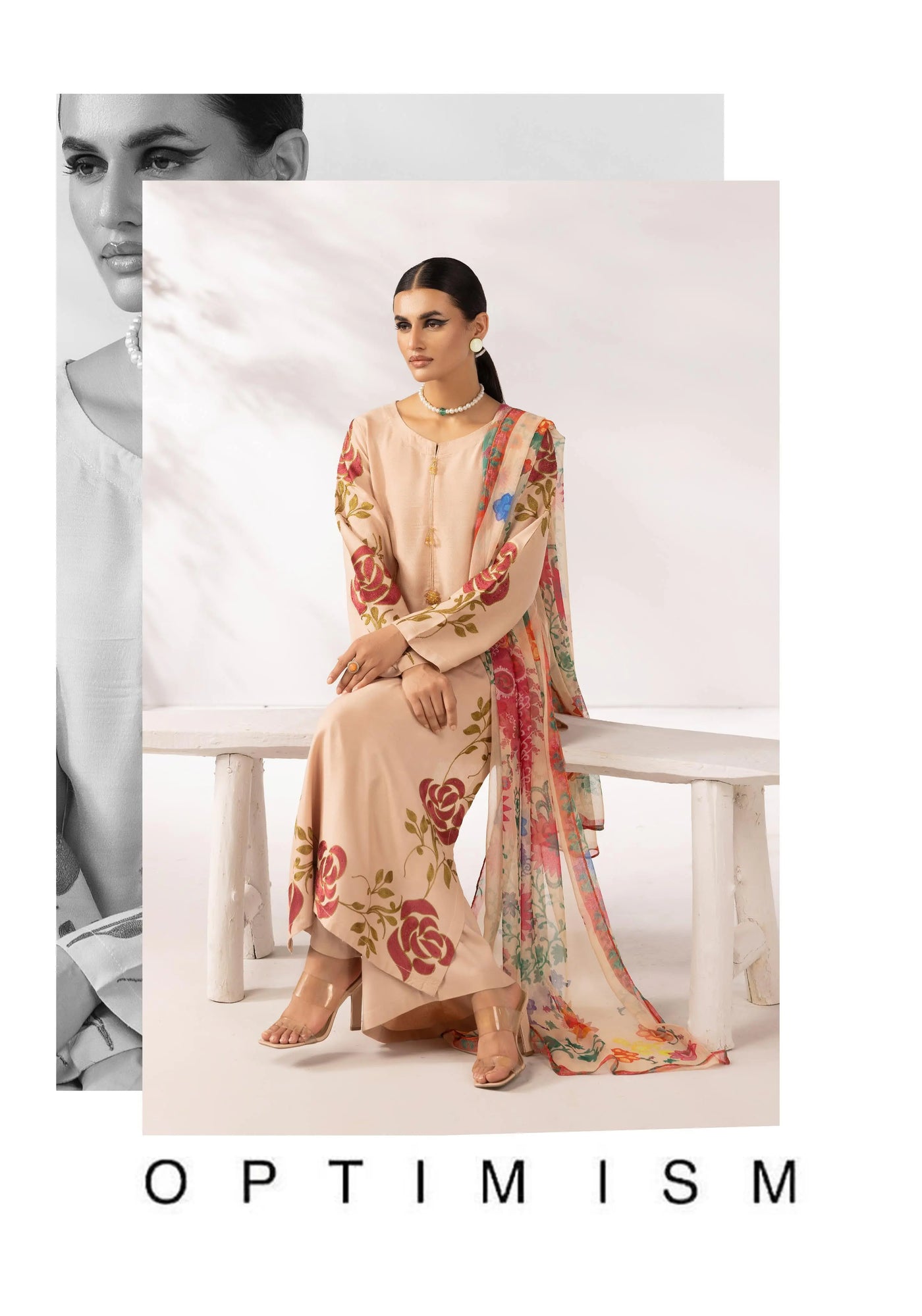 SIMRANS 'Zainah' | Embroidered Linen 3pc Pakistani Readymade Womenswear | SM932 (3 Colours)