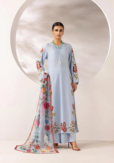 SIMRANS 'Zainah' | Embroidered Linen 3pc Pakistani Readymade Womenswear | SM932 (3 Colours)