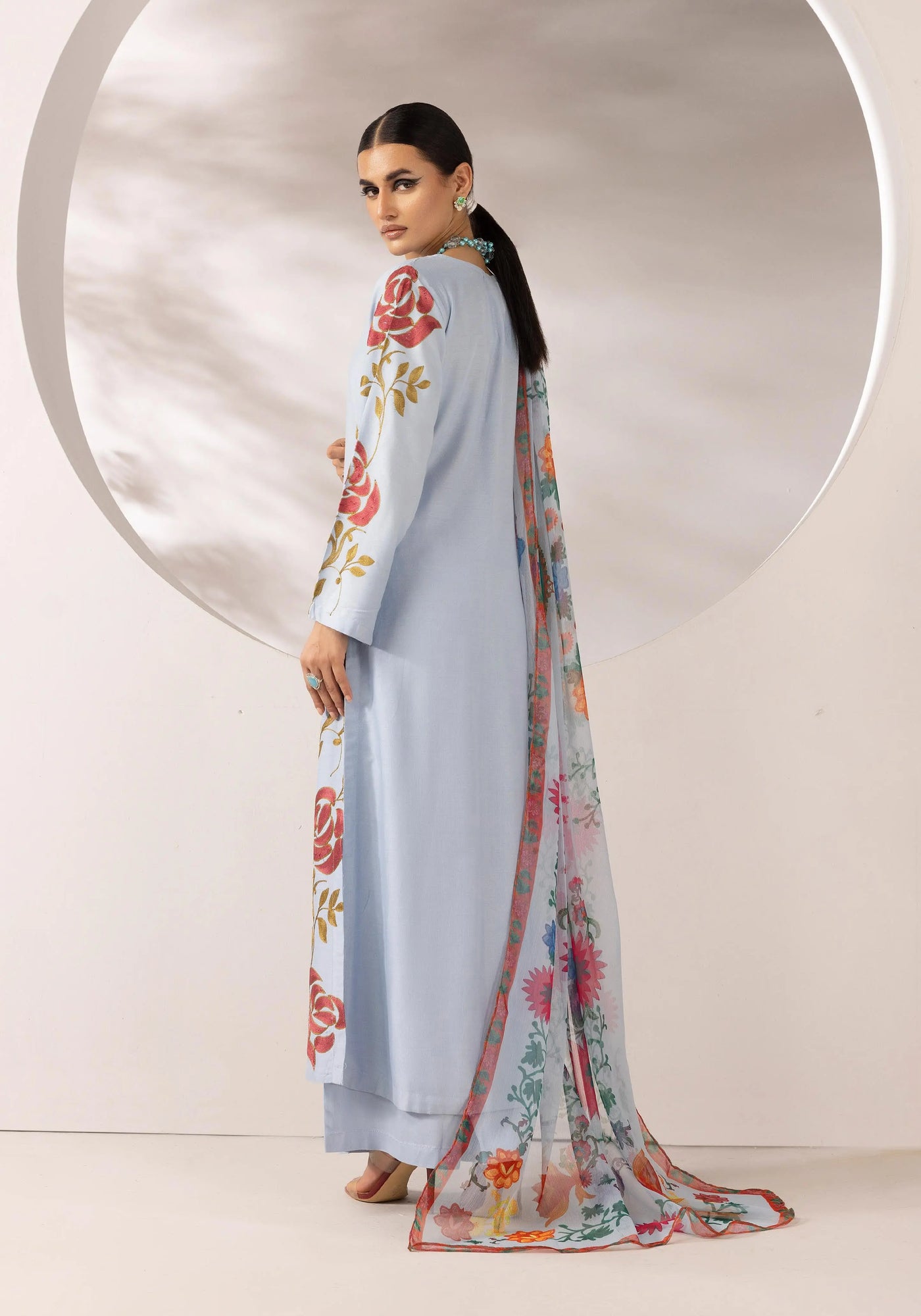 SIMRANS 'Zainah' | Embroidered Linen 3pc Pakistani Readymade Womenswear | SM932 (3 Colours)