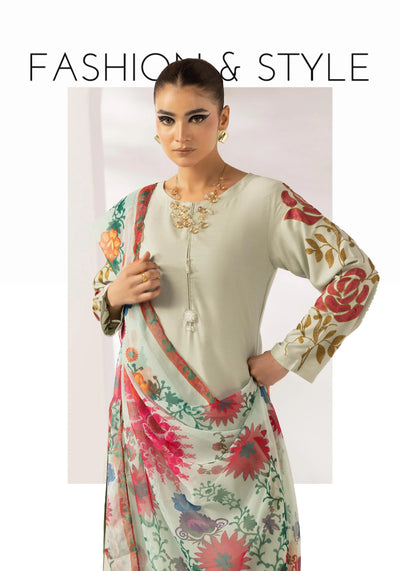 SIMRANS 'Zainah' | Embroidered Linen 3pc Pakistani Readymade Womenswear | SM932 (3 Colours)