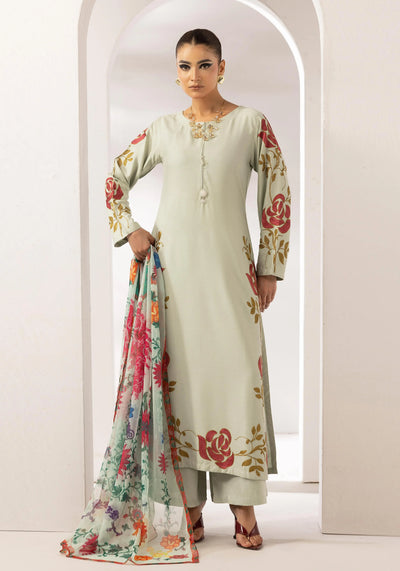 SIMRANS 'Zainah' | Embroidered Linen 3pc Pakistani Readymade Womenswear | SM932 (3 Colours)