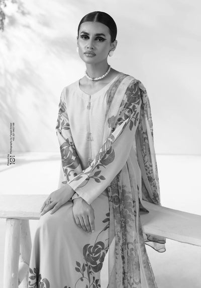 SIMRANS 'Zainah' | Embroidered Linen 3pc Pakistani Readymade Womenswear | SM932 (3 Colours)