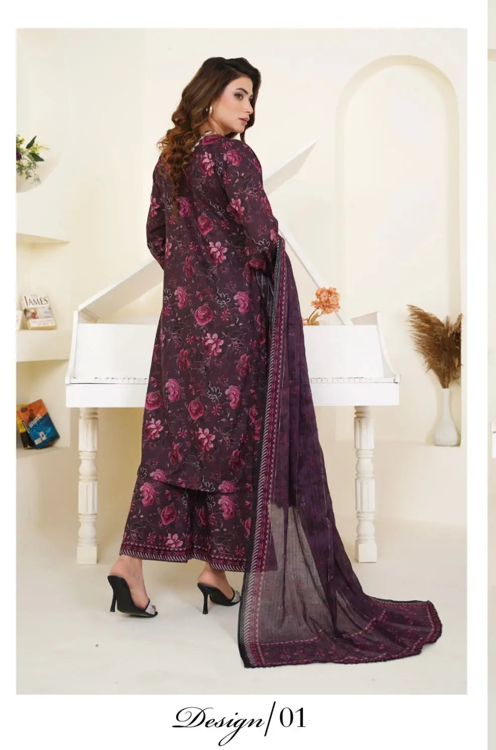 Sitarah Styles 'Vol 12' | Embroidered Lawn 3pc Pakistani Readymade | IN371 SITARAH