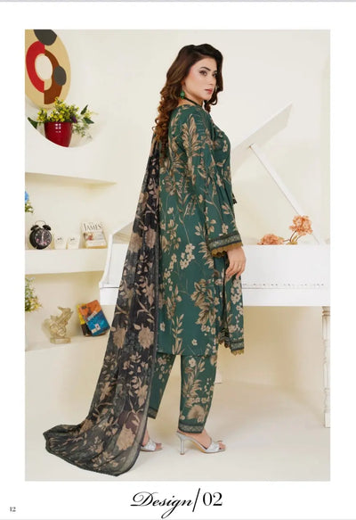 Sitarah Styles 'Vol 12' | Embroidered Lawn 3pc Pakistani Readymade | IN372 SITARAH