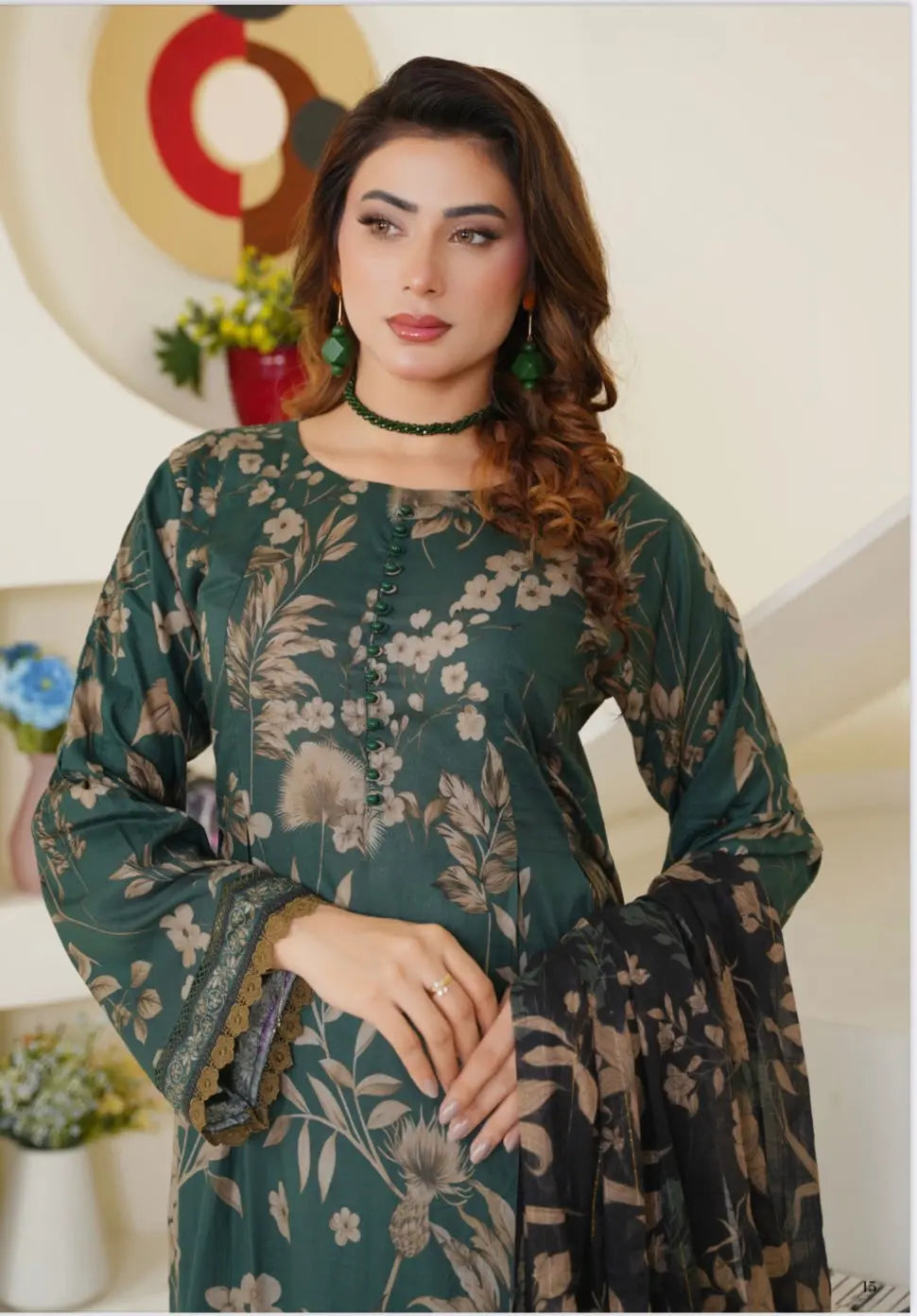 Sitarah Styles 'Vol 12' | Embroidered Lawn 3pc Pakistani Readymade | IN372 SITARAH