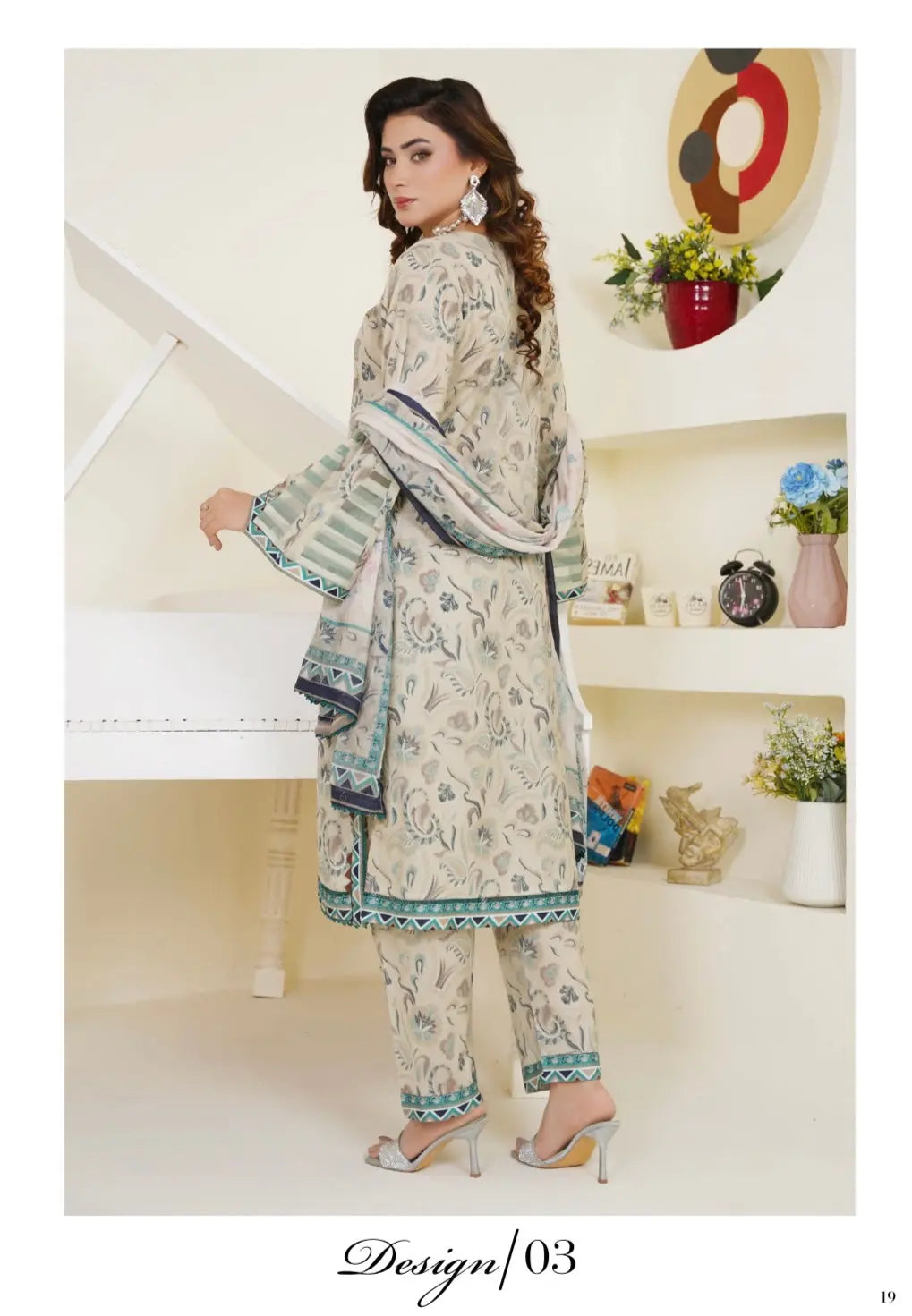 Sitarah Styles 'Vol 12' | Embroidered Lawn 3pc Pakistani Readymade | IN373 SITARAH