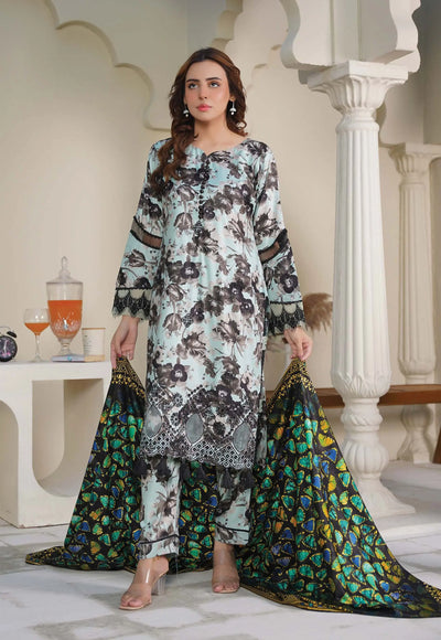 Sitarah Styles 'Vol 13' | Embroidered Linen 3pc Pakistani Readymade Womenswear | IN374 SITARAH