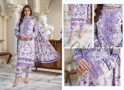 Sitarah Styles 'Vol 13' | Embroidered Linen 3pc Pakistani Readymade Womenswear | IN375 SITARAH