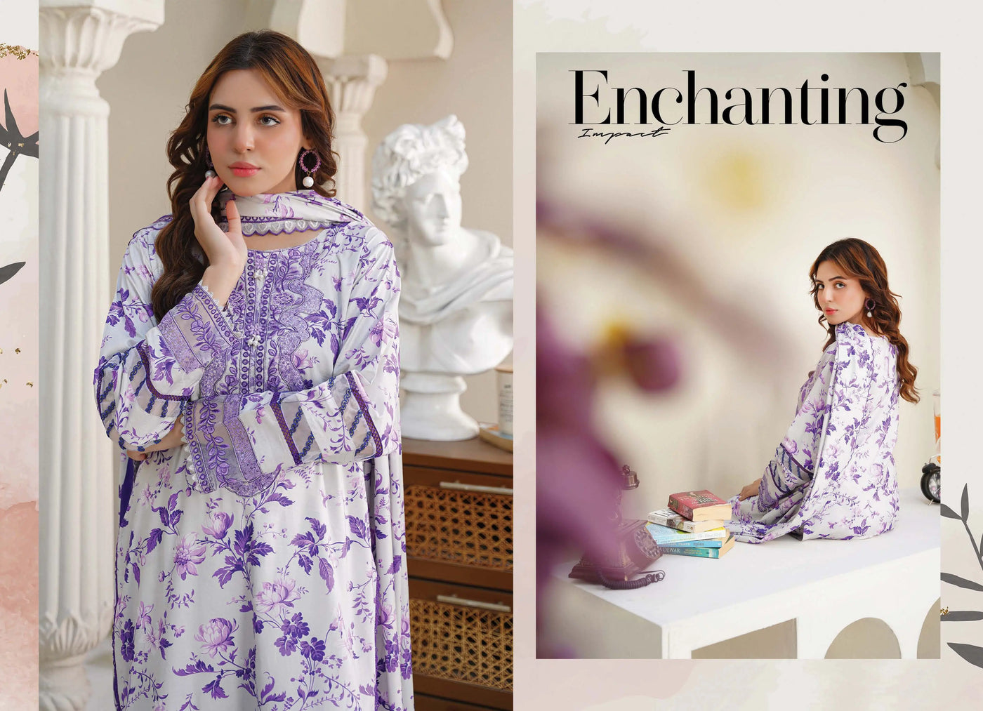 Sitarah Styles 'Vol 13' | Embroidered Linen 3pc Pakistani Readymade Womenswear | IN375 SITARAH