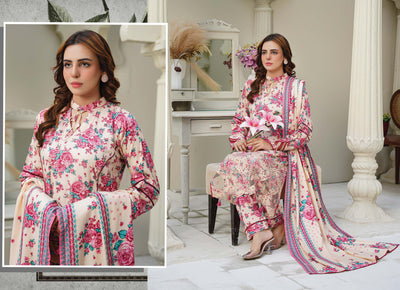 Sitarah Styles 'Vol 13' | Embroidered Linen 3pc Pakistani Readymade Womenswear | IN377 SITARAH
