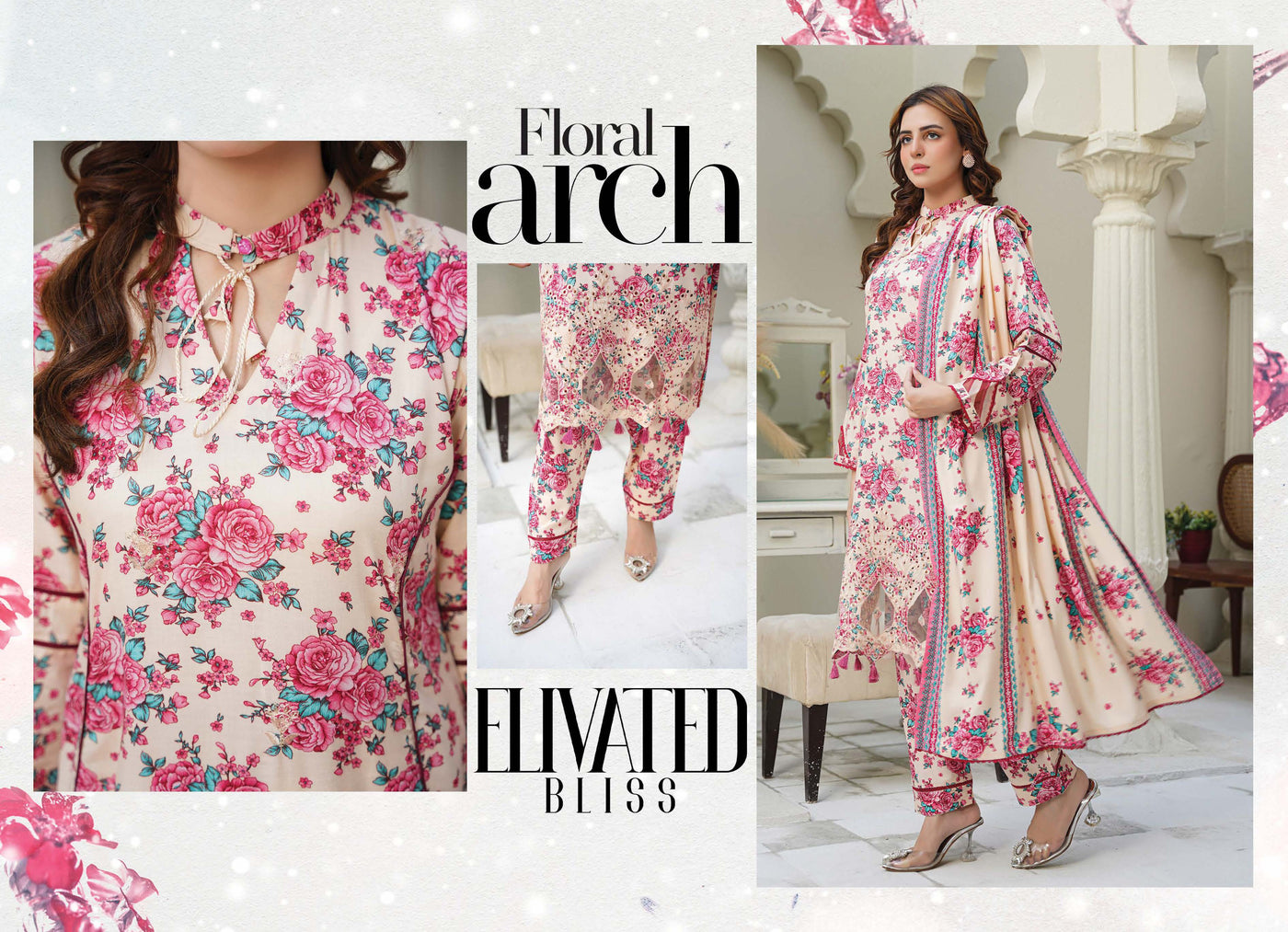 Sitarah Styles 'Vol 13' | Embroidered Linen 3pc Pakistani Readymade Womenswear | IN377 SITARAH
