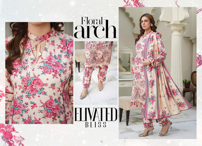 Sitarah Styles 'Vol 13' | Embroidered Linen 3pc Pakistani Readymade Womenswear | IN377 SITARAH