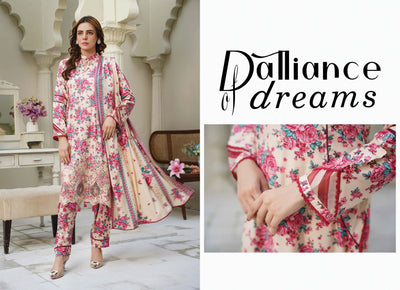 Sitarah Styles 'Vol 13' | Embroidered Linen 3pc Pakistani Readymade Womenswear | IN377 SITARAH
