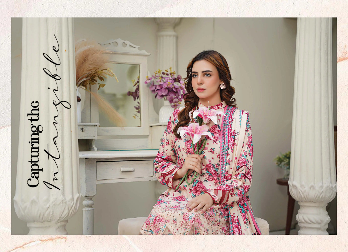 Sitarah Styles 'Vol 13' | Embroidered Linen 3pc Pakistani Readymade Womenswear | IN377 SITARAH