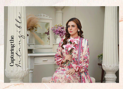 Sitarah Styles 'Vol 13' | Embroidered Linen 3pc Pakistani Readymade Womenswear | IN377 SITARAH