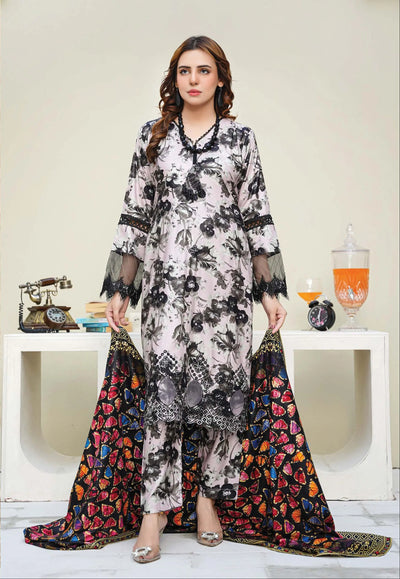 Sitarah Styles 'Vol 13' | Embroidered Linen 3pc Pakistani Readymade Womenswear | IN378 SITARAH