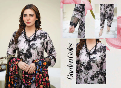 Sitarah Styles 'Vol 13' | Embroidered Linen 3pc Pakistani Readymade Womenswear | IN378 SITARAH