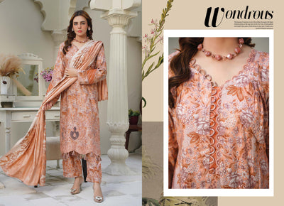 Sitarah Styles 'Vol 13' | Embroidered Linen 3pc Pakistani Readymade Womenswear | IN379 SITARAH