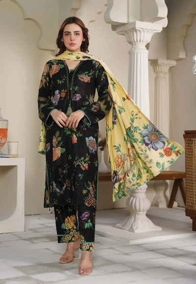 Sitarah Styles 'Vol 13' | Embroidered Linen 3pc Pakistani Readymade Womenswear | IN381 SITARAH