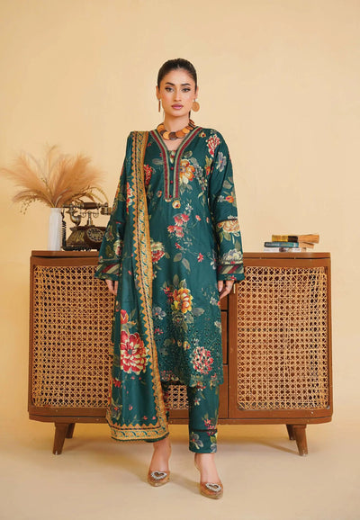 Sitarah Styles 'Vol 14' | Embroidered Linen 3pc Pakistani Readymade Womenswear | IN382 SITARAH