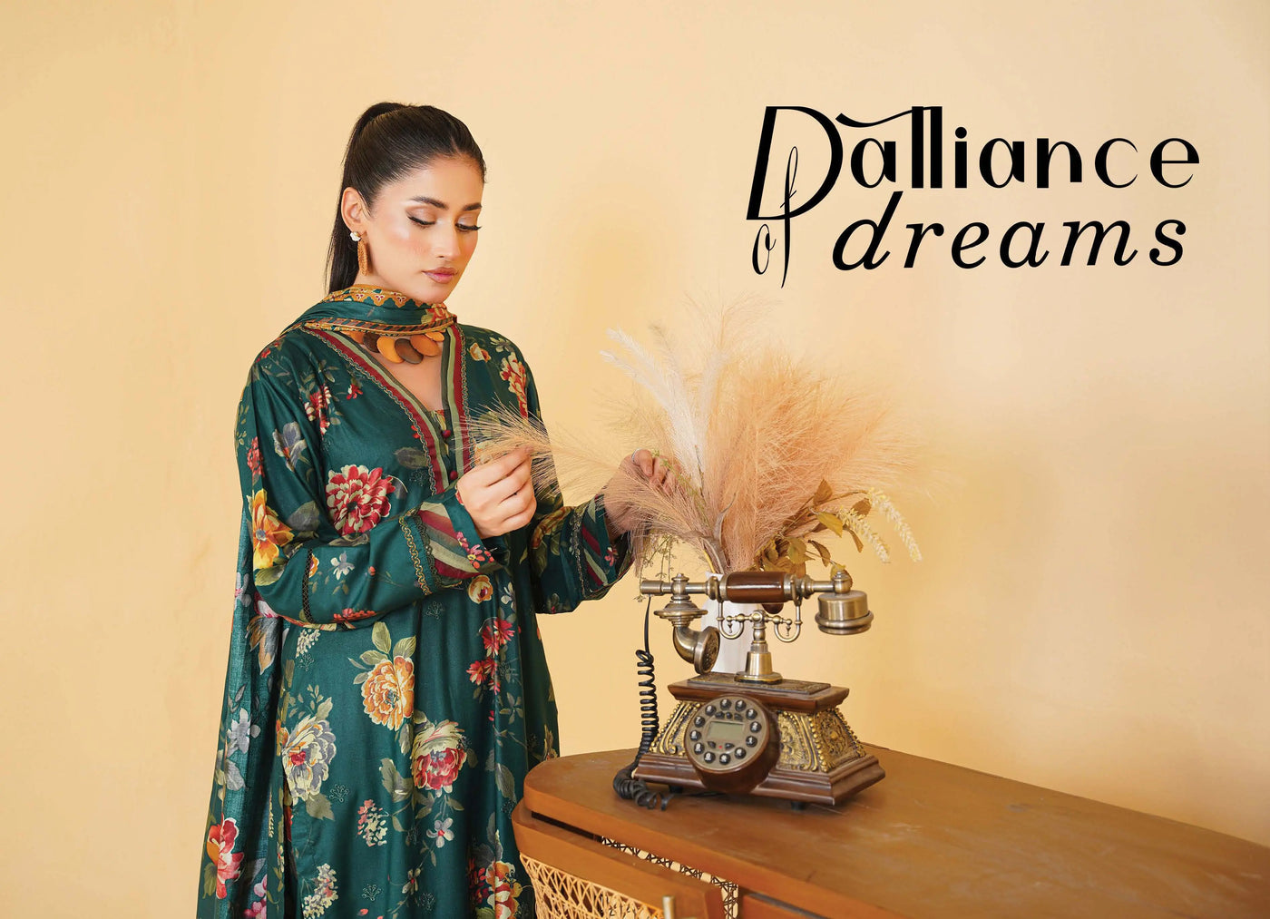 Sitarah Styles 'Vol 14' | Embroidered Linen 3pc Pakistani Readymade Womenswear | IN382 SITARAH