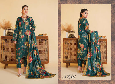 Sitarah Styles 'Vol 14' | Embroidered Linen 3pc Pakistani Readymade Womenswear | IN382 SITARAH