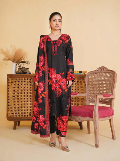 Sitarah Styles 'Vol 14' | Embroidered Linen 3pc Pakistani Readymade Womenswear | IN384 SITARAH