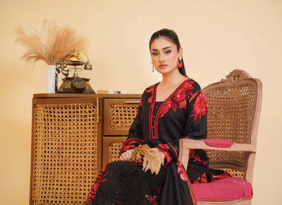 Sitarah Styles 'Vol 14' | Embroidered Linen 3pc Pakistani Readymade Womenswear | IN384 SITARAH