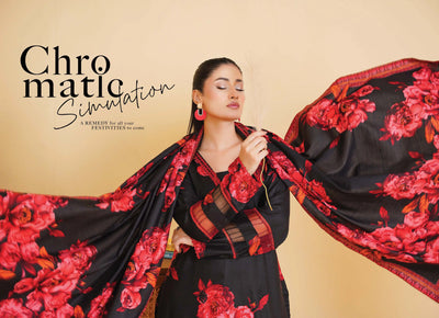 Sitarah Styles 'Vol 14' | Embroidered Linen 3pc Pakistani Readymade Womenswear | IN384 SITARAH