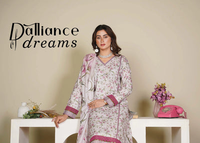 Sitarah Styles 'Vol 15' | Embroidered Linen 3pc Pakistani Readymade Womenswear | IN386 SITARAH