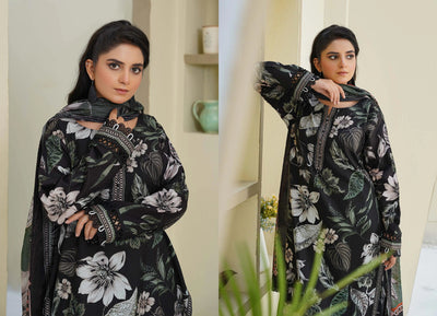 Sitarah Styles 'Vol 15' | Embroidered Linen 3pc Pakistani Readymade Womenswear | IN387 SITARAH