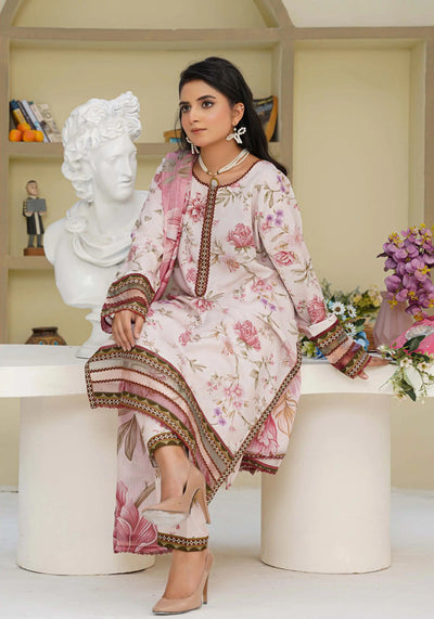 Sitarah Styles 'Vol 15' | Embroidered Linen 3pc Pakistani Readymade Womenswear | IN388 SITARAH