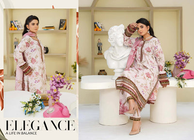 Sitarah Styles 'Vol 15' | Embroidered Linen 3pc Pakistani Readymade Womenswear | IN388 SITARAH