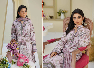Sitarah Styles 'Vol 16' | Embroidered Linen 3pc Pakistani Readymade Womenswear | IN389 SITARAH