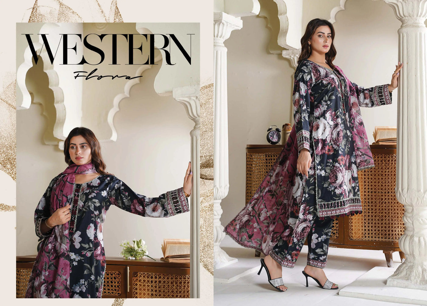 Sitarah Styles 'Vol 16' | Embroidered Linen 3pc Pakistani Readymade Womenswear | IN392 SITARAH