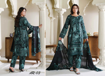 Sitarah Styles 'Vol 16' | Embroidered Linen 3pc Pakistani Readymade Womenswear | IN393 SITARAH