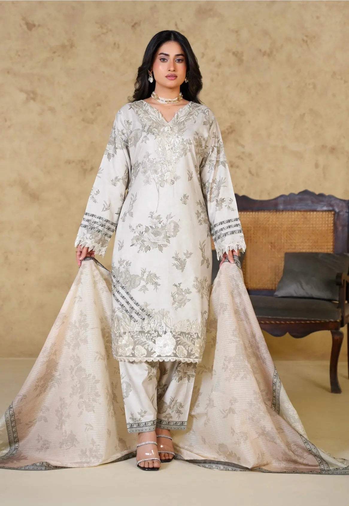 Sitarah Styles 'Vol 17' | Embroidered Linen 3pc Pakistani Readymade ...