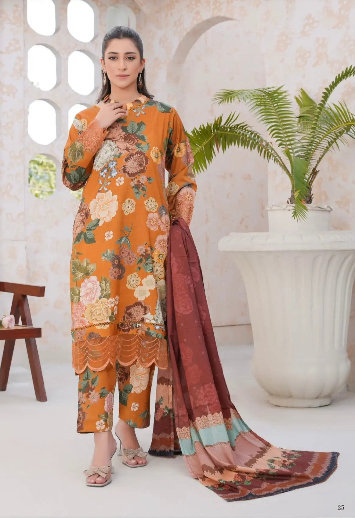 Sitarah Styles 'Vol 6' | Embroidered Lawn 3pc Readymade | IN317 - HIRA ...