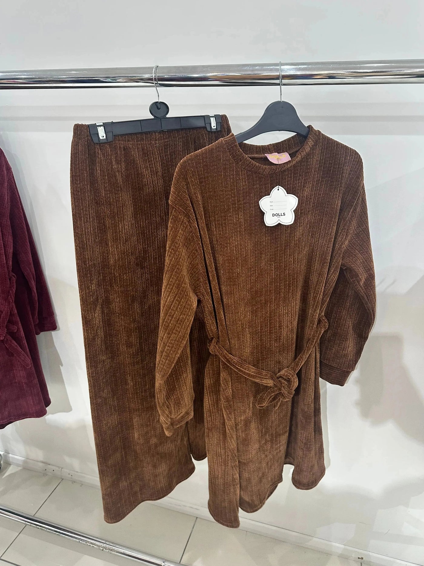 The Knit Studio | Ladies Co Ord Ribbed 2 Piece Top & Bottoms Womenswear | TKS003 (6 Colours)