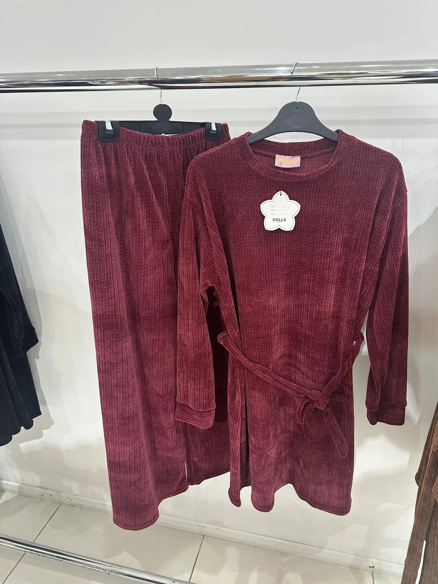 The Knit Studio | Ladies Co Ord Ribbed 2 Piece Top & Bottoms Womenswear | TKS003 (6 Colours)