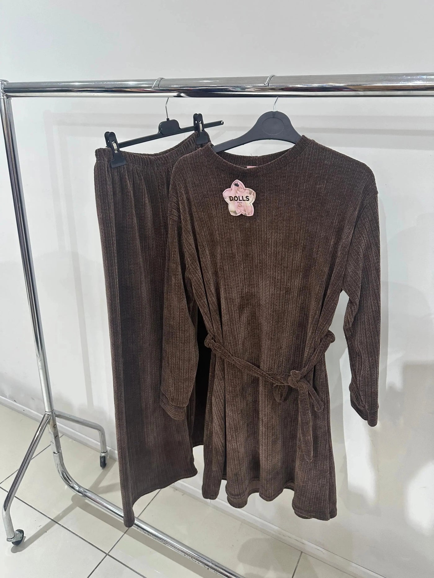 The Knit Studio | Ladies Co Ord Ribbed 2 Piece Top & Bottoms Womenswear | TKS003 (6 Colours)