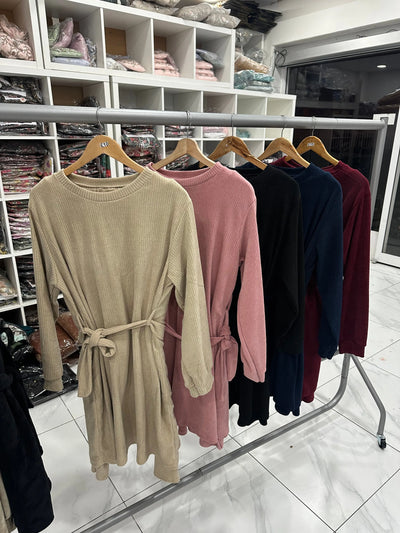 The Knit Studio | Ladies Co Ord Ribbed 2 Piece Top & Bottoms Womenswear | TKS009 (5 Colours)