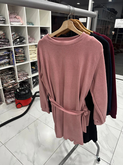 The Knit Studio | Ladies Co Ord Ribbed 2 Piece Top & Bottoms Womenswear | TKS009 (5 Colours)