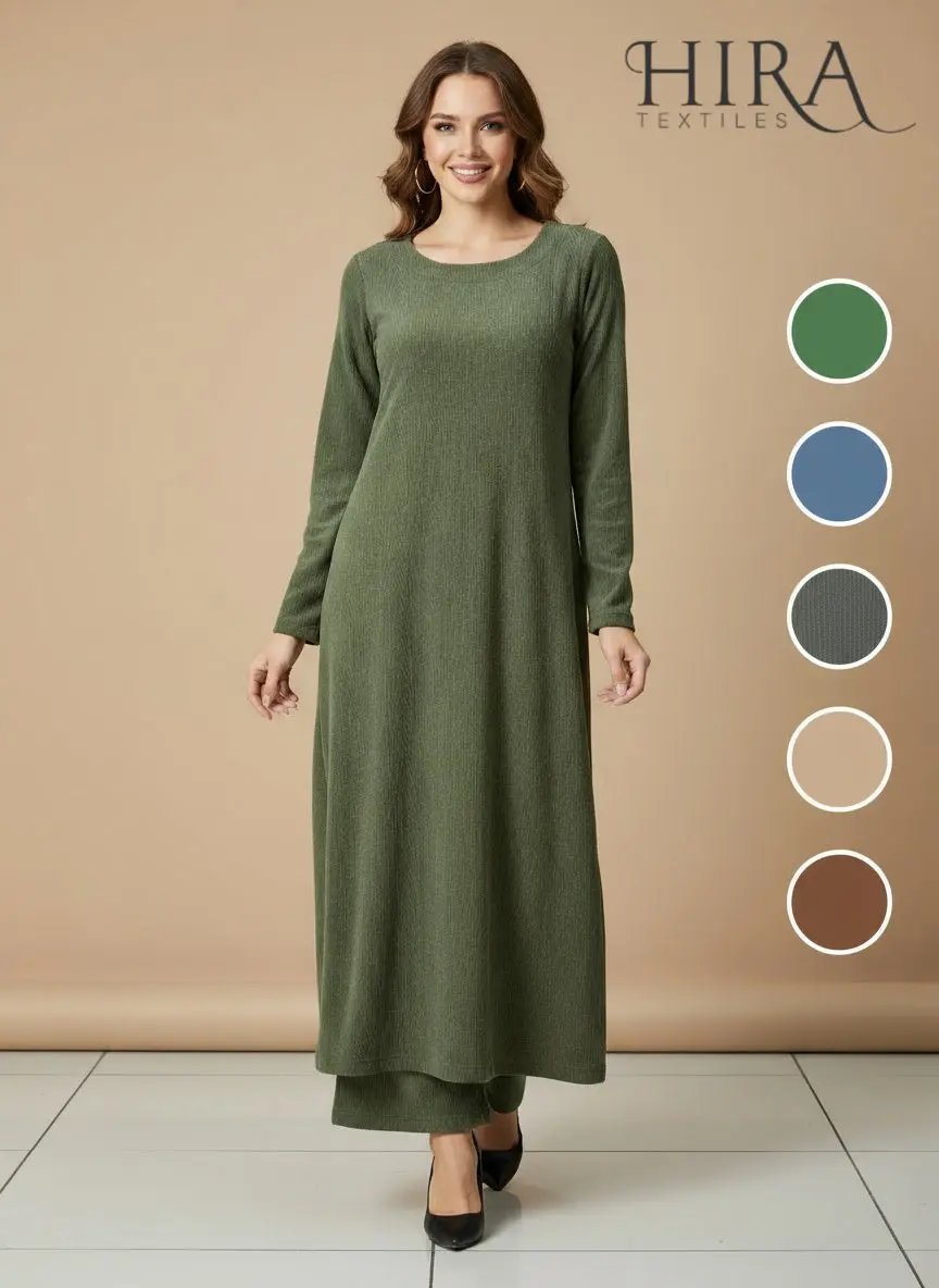 The Knit Studio | Ladies Co Ord Winter 2 Piece Top & Bottoms Womenswear | TKS007-Long (5 Colours)