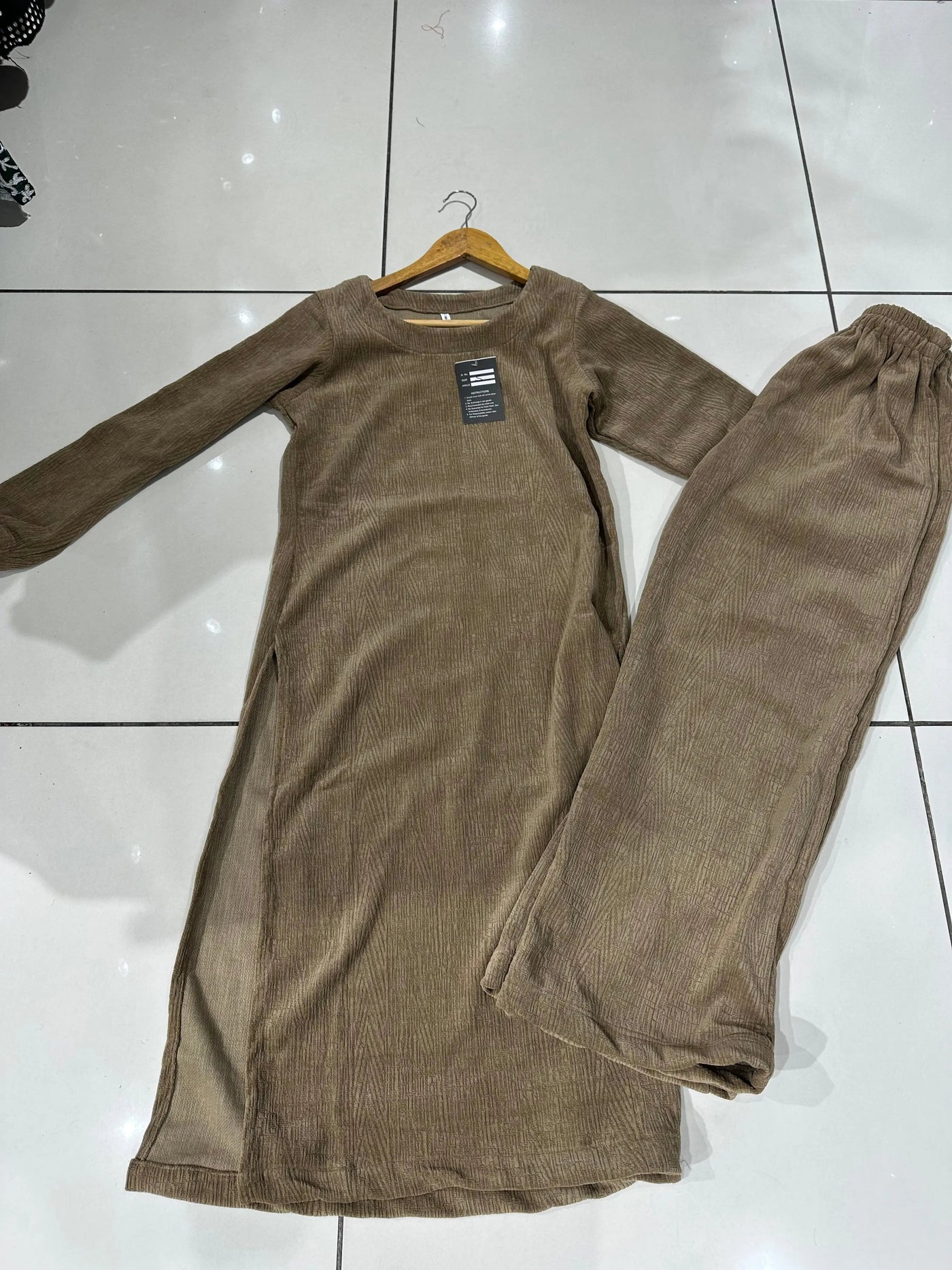 The Knit Studio | Ladies Co Ord Winter 2 Piece Top & Bottoms Womenswear | TKS007-Long (5 Colours)