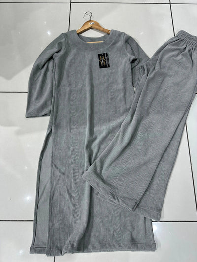 The Knit Studio | Ladies Co Ord Winter 2 Piece Top & Bottoms Womenswear | TKS007-Long (5 Colours)