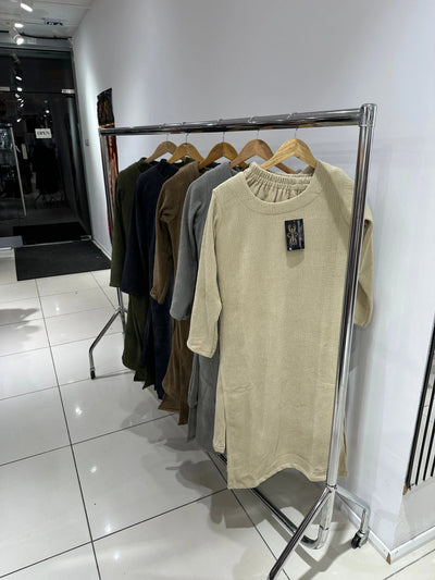 The Knit Studio | Ladies Co Ord Winter 2 Piece Top & Bottoms Womenswear | TKS007-Long (5 Colours)