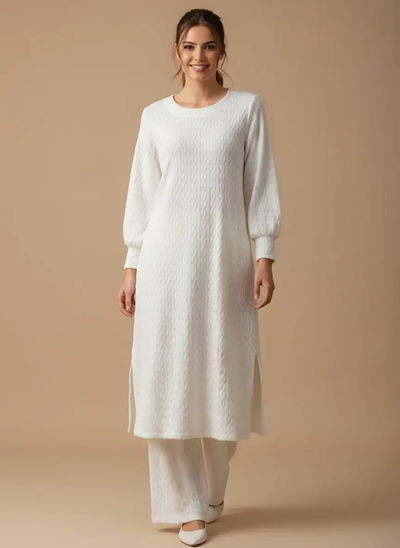 The Knit Studio | Ladies Co Ord Winter 2 Piece Top & Bottoms Womenswear | TKS008-Long (6 Colours)